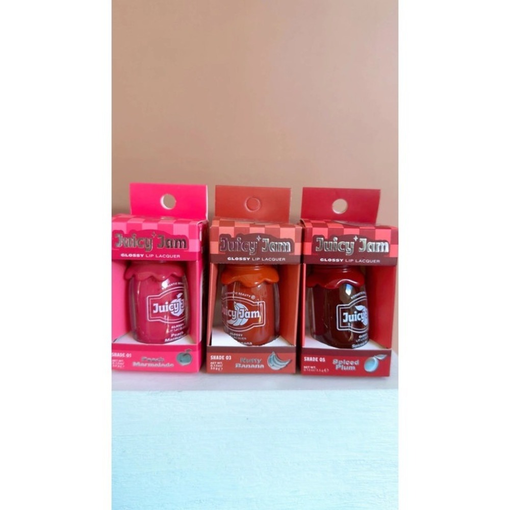 Three pack bundle, viral‎ juicy jam banana Plumb peach lip lacquers